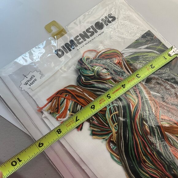 VTG 90's Dimensions Tigers Love Cross Stitch Kit Dimensions 18" X 15" Wildlife - Picture 6 of 8